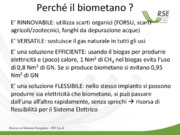 Le filiere del biometano e la loro redditività