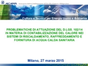 Mattia Merlini - CTI - Comitato Termotecnico Italiano Energia e Ambiente