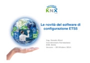 Le novità del software di configurazione ETS5
 