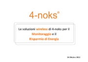 Le soluzioni wireless di 4-noks per il monitoraggio e il