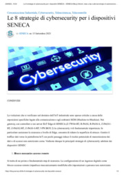 Le 8 strategie di cybersecurity per i dispositivi SENECA