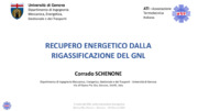 Criogenia, Gas naturale, GNL, ORC, Recupero energetico, Refrigerazione