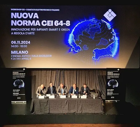 ll CEI ha presentato la nuova Norma CEI 64-8 per impianti smart e green