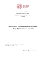 Local doping of lithium niobate by iron diffusion: a study of photorefractive properties