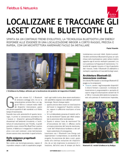  Localizzare e tracciare gli asset con il Bluetooth LE