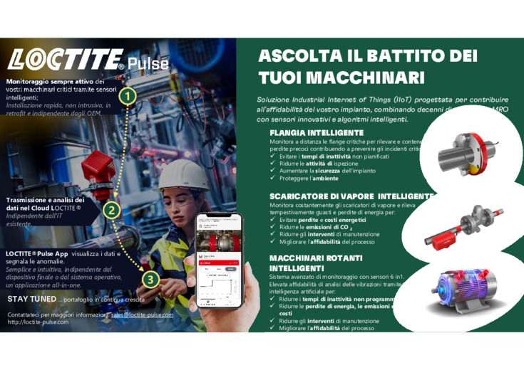 LOCTITE® Pulse si lancia in nuove sfide industriali