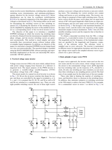 Low cost digital signal generation for driving space vector PWM