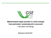 Francesco De Mango - GSE Gestore dei Servizi Energetici
