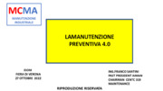 Manutenzione preventiva 4.0