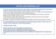 Materie prime critiche ed energia: rischi ed opportunità per il