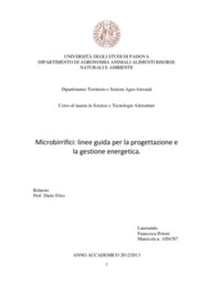 Microbirrifici: linee guida per la progettazione e la gestione energetica