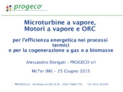 Microturbine a vapore, Motori a vapore e ORC per l’efficienza