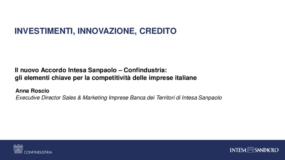 200 miliardi di euro per la crescita delle imprese italiane focus su investimenti, innovazione e credito