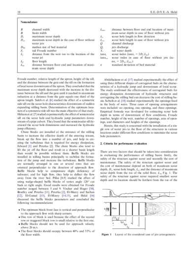 Minimizing scour downstream of hydraulic structures using single line of floor water jets