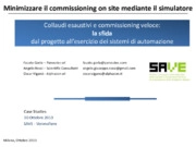 Minimizzare il commissioning on site mediante il simulatore 