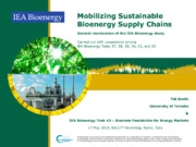 Mobilizing sustainable bioenergy supply chains