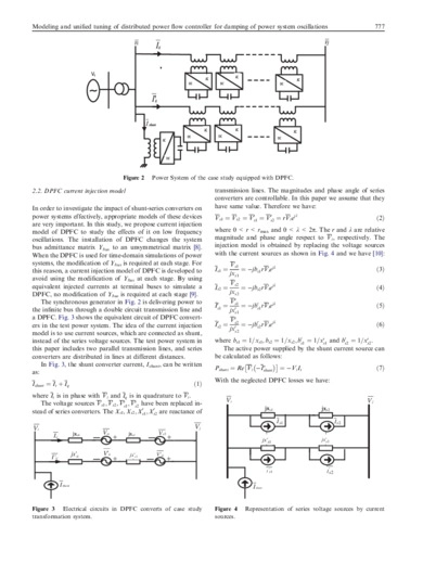 Modeling and unified tuning of distributed power flow controller for