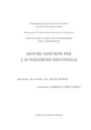 Motori asincroni per l’automazione industriale
 