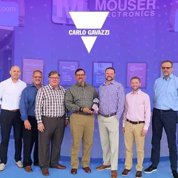 Mouser Electronics  stata nominata Distributore dell'anno 2023 dal leader dell'automazione industriale Carlo Gavazzi