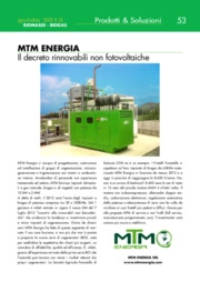 Biogas, Biomasse, Cogenerazione, Finanziamenti per l