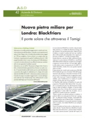Nuova pietra miliare per Londra: Blackfriars il ponte solare che attraversa il Tamigi