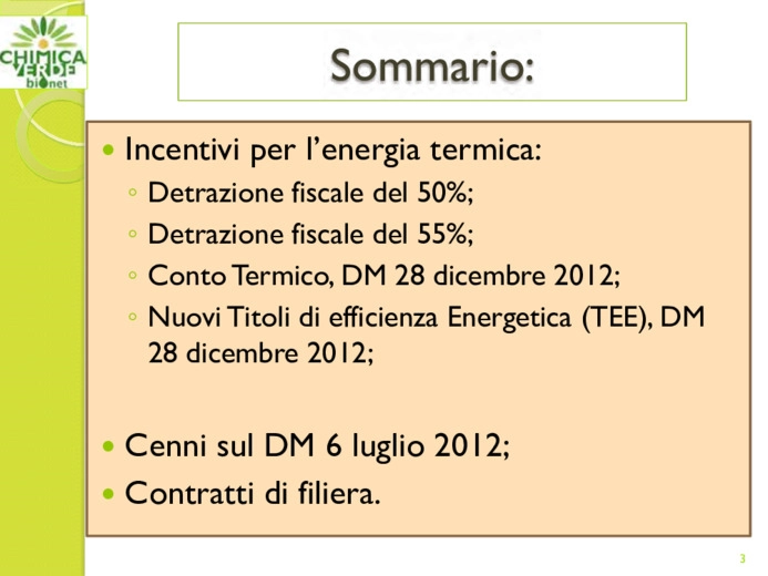 Nuovi incentivi per la produzione di elettricità e riscaldamento da