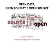 Open Data, Open Format e Open Source; libre office come