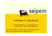 Operability Assurance