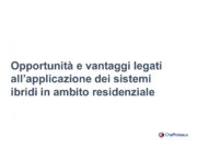 Opportunità e vantaggi legati all’applicazione dei sistemi ibridi in ambito