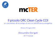 Il piccolo ORC Clean Cycle CCII un concentrato di tecnologia al servizio dell