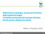 Ottimizzazione biologica, tecnica ed economica degli impianti di biogas