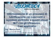 Ottimizzazione di un processo di lubrificazione cuscinetti e ispezioni elettriche