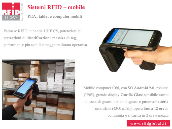 Parco prodotti mobile - RFID in banda HF, NFC e UHF