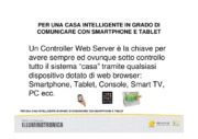 Per una casa Intelligente in grado di comunicare con Smartphone