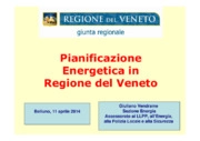 Pianificazione energetica in regione del Veneto