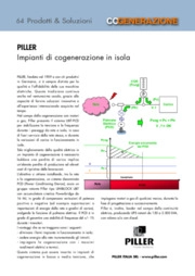 Piller. Impianti di cogenerazione in isola