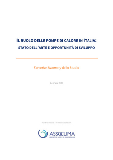 Pompe di calore, leva strategica per decarbonizzazione ed efficienza energetica in Italia