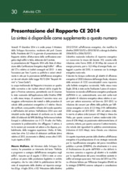 Presentazione del Rapporto CE 2014