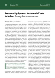 Pressure Equipment: lo stato dellarte in Italia - Tra regola e norma tecnica