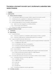 Procedure e strumenti innovativi per lo sfruttamento sostenibile delle risorse