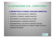 Progettazione illuminotecnica eco-compatibile