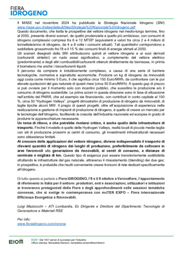 Quanto pi si avanza con la decarbonizzazione, tanto pi conveniente diviene produrre idrogeno sostenibile