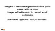 Raffreddamento ad idrogeno in centrali a ciclo combinato.