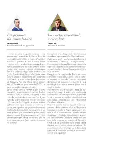 Rapporto ambientale dell'industria cartaria italiana