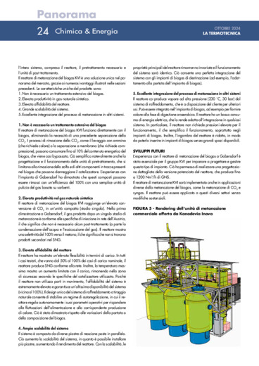 Reattore di metanazione del biogas