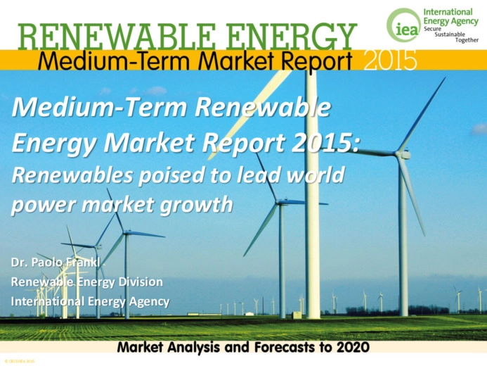 Renewables poised to lead world power market growth