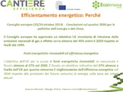 Rete Ecoinnova ESCo: Il ruolo delle ESCo ed il sistema