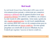 Reti locali (prima parte)