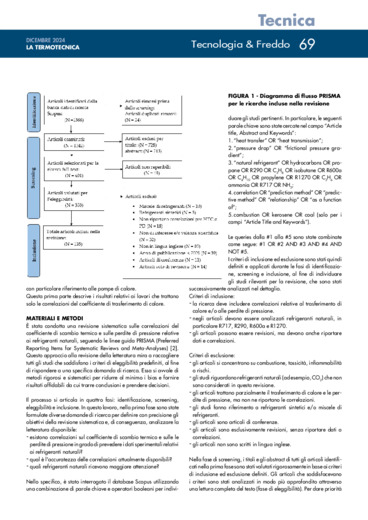 Revisione sistematica sulle correlazioni di scambio termico e perdite di carico dei refrigeranti naturali<br>Parte I: coefficiente di scambio termico