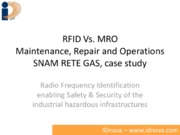 RFID per Maintenance, Repair and Operations - il caso Snam